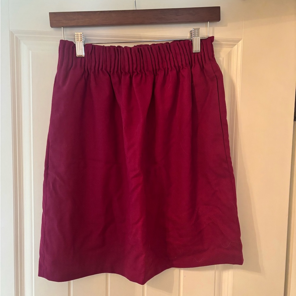 JCrew Elastic Waist Mulberry Pencil Skirt